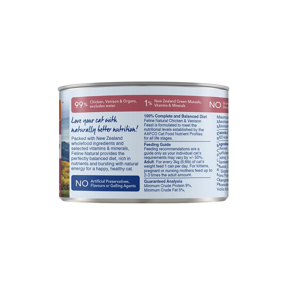 FELINE NATURAL Chicken and Venison Grain Free Cat Food - Image 4