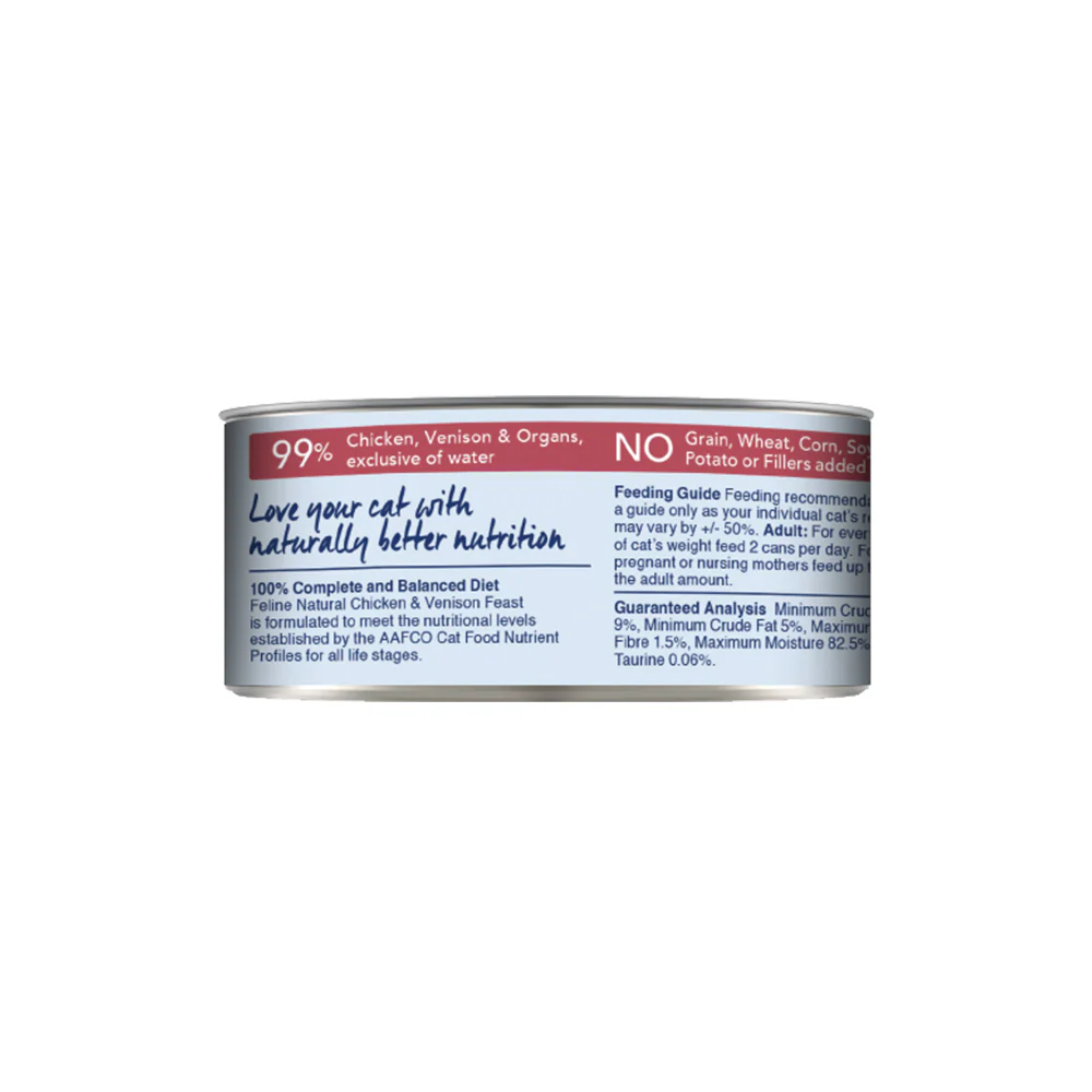 FELINE NATURAL Chicken and Venison Grain Free Cat Food - Image 8