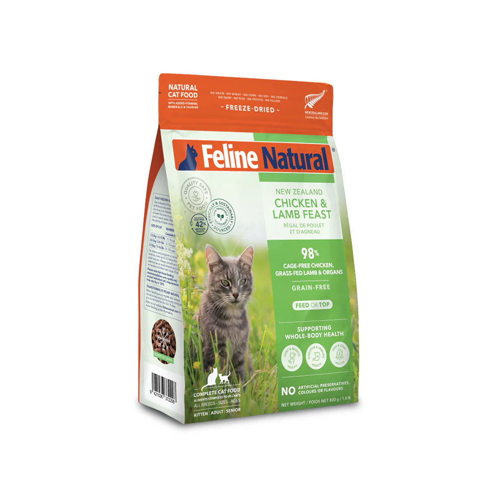 FELINE NATURAL Chicken & Lamb Freeze Dried Cat Food - Image 15
