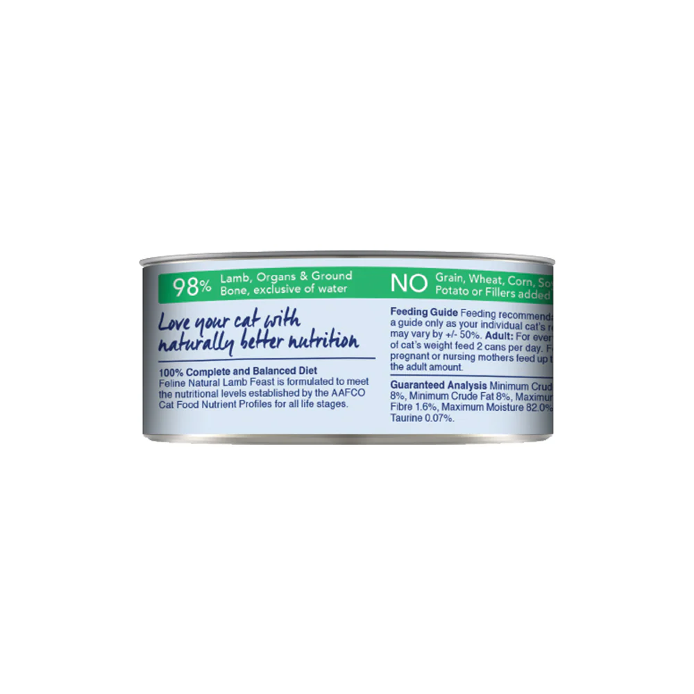 FELINE NATURAL Lamb Feast Grain Free Cat Food - Image 10