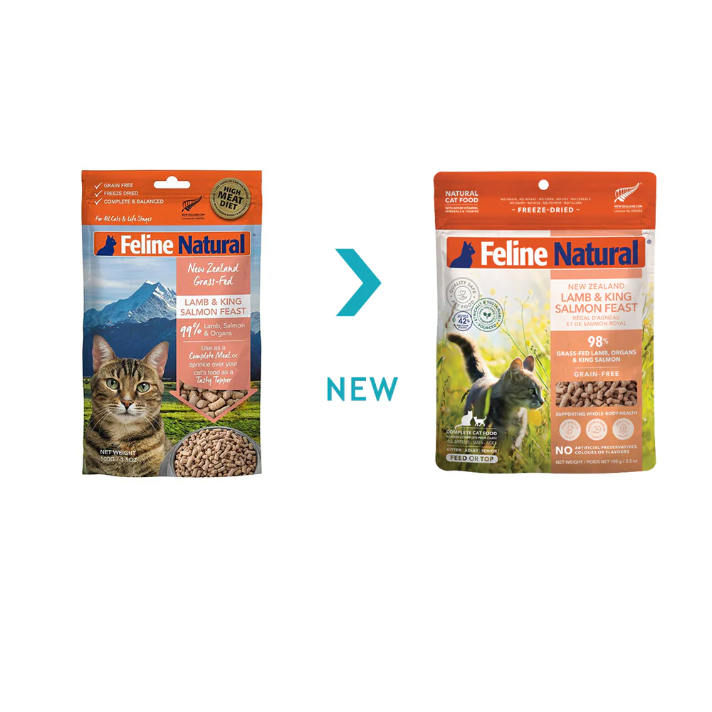 FELINE NATURAL Lamb & Salmon Freeze Dried Cat Food - Image 13