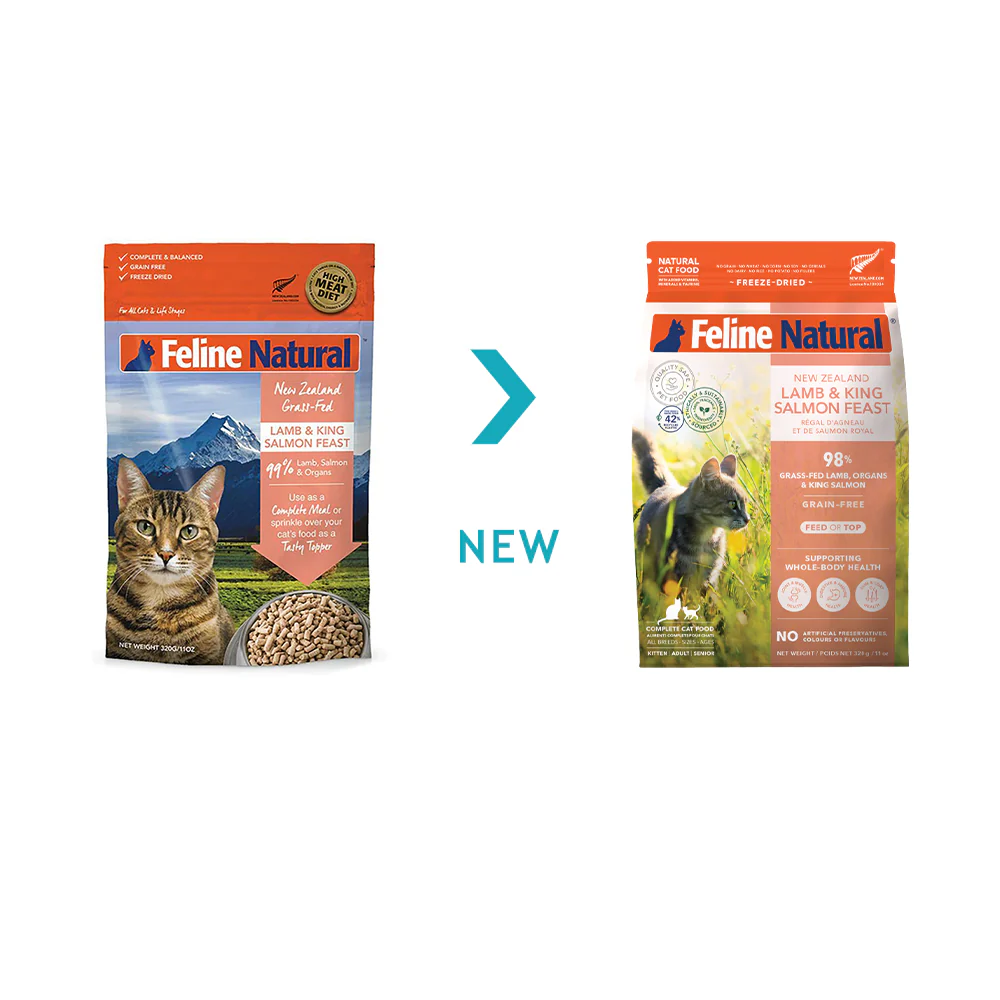 FELINE NATURAL Lamb & Salmon Freeze Dried Cat Food - Image 15
