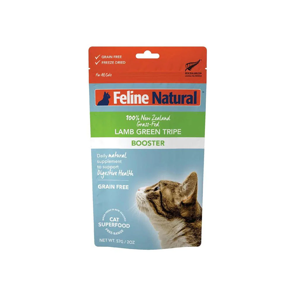 🎁 FELINE NATURAL Lamb Tripe Booster Cat Food 57g (Discount)