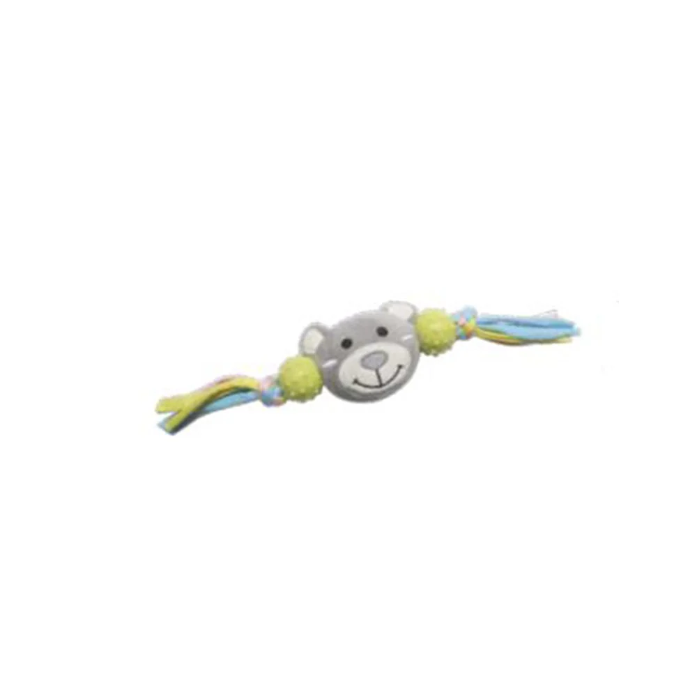 FOFOS BabyPet Bear Two Knot with Rope Dog Toy