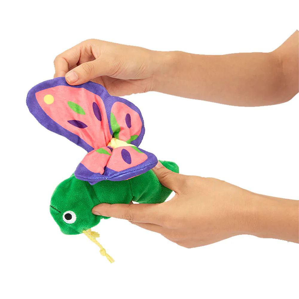 FOFOS Butterfly 2 In 1 Crinkle Reversible Dog Toy - Image 2