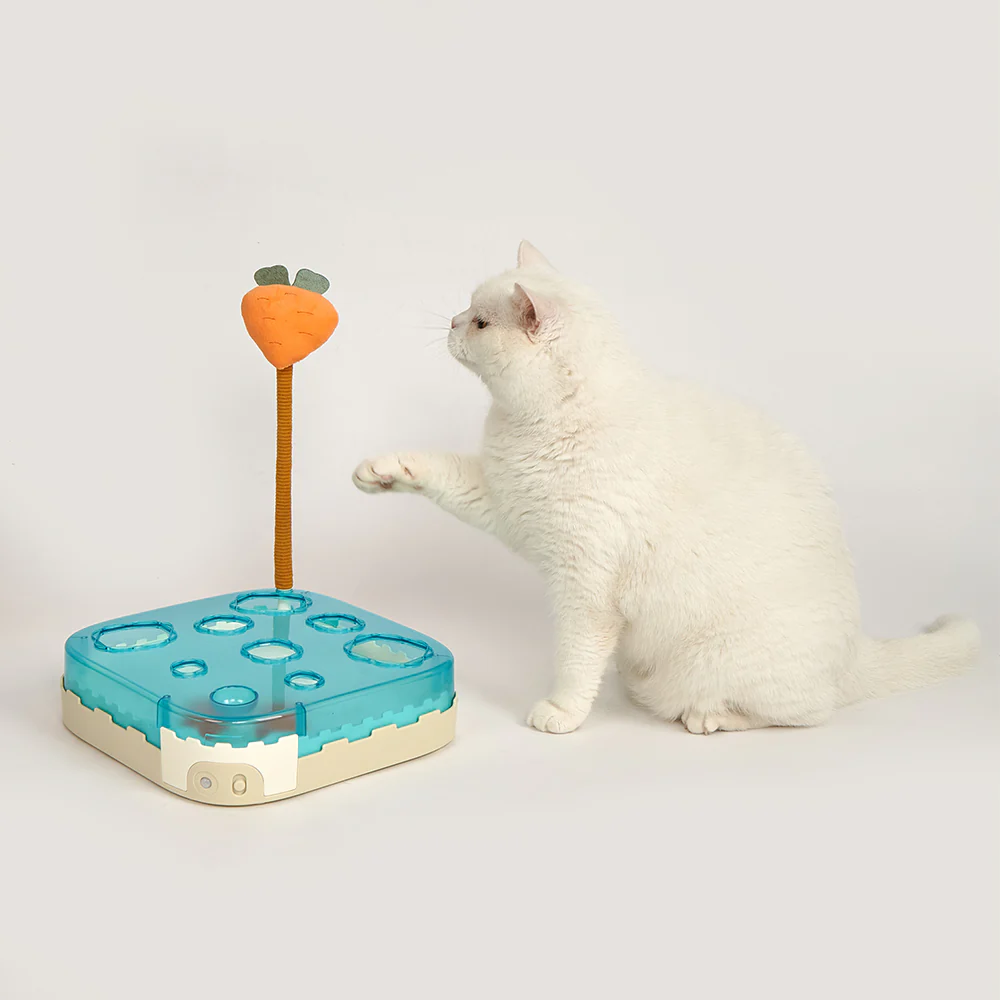 FOFOS Carrot Wand Interactive Ball Box Cat Toy - Image 4