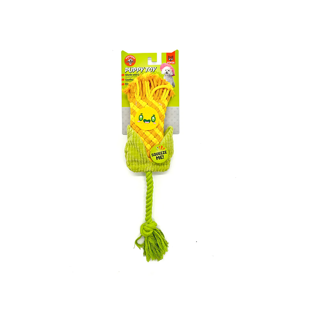 FOFOS Dog Rope Puppy Toy - Corn - Image 6