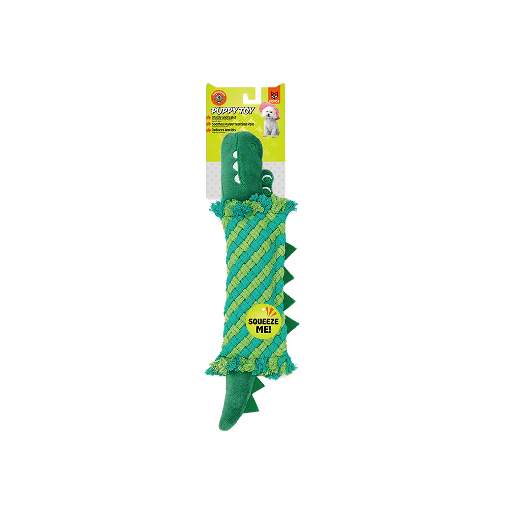 FOFOS Dog Rope Puppy Toy - Crocodile