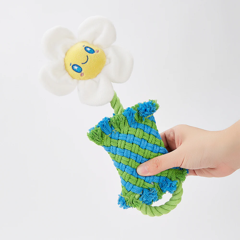 FOFOS Dog Rope Puppy Toy - Flower - Image 4