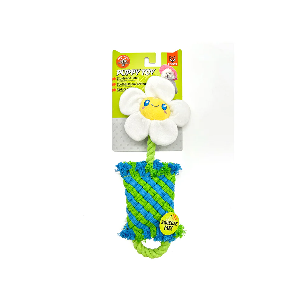 FOFOS Dog Rope Puppy Toy - Flower - Image 6