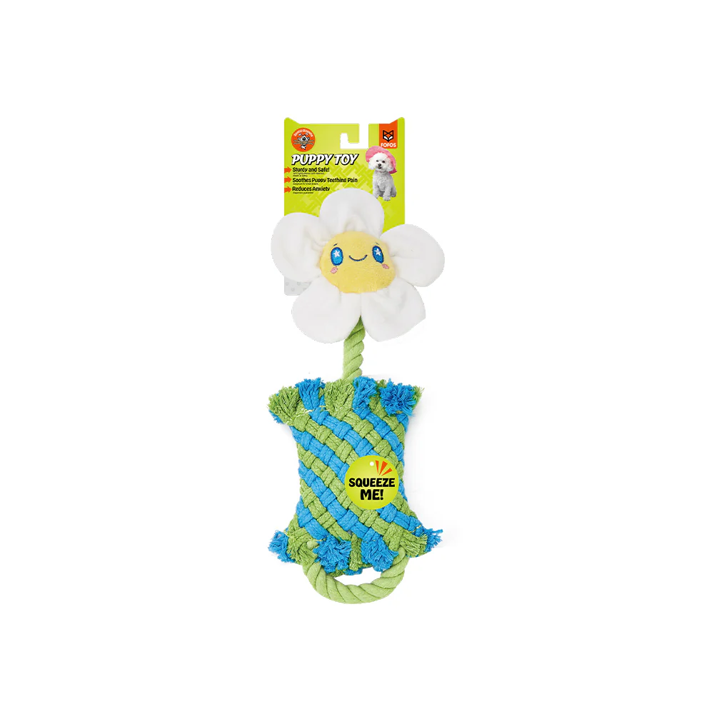 FOFOS Dog Rope Puppy Toy - Flower - Image 8