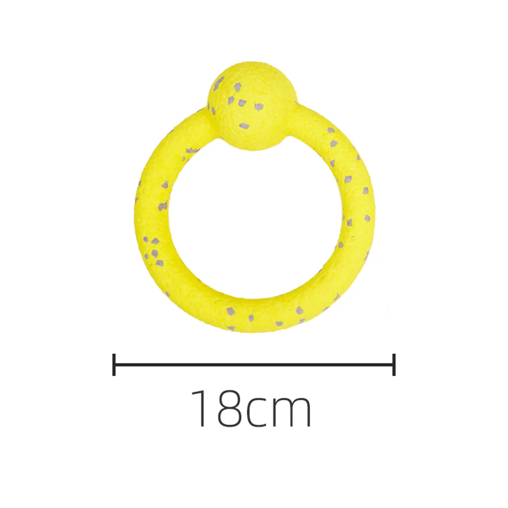 FOFOS Durable Puller Yellow/Grey Bounce Dog Toy - Image 5