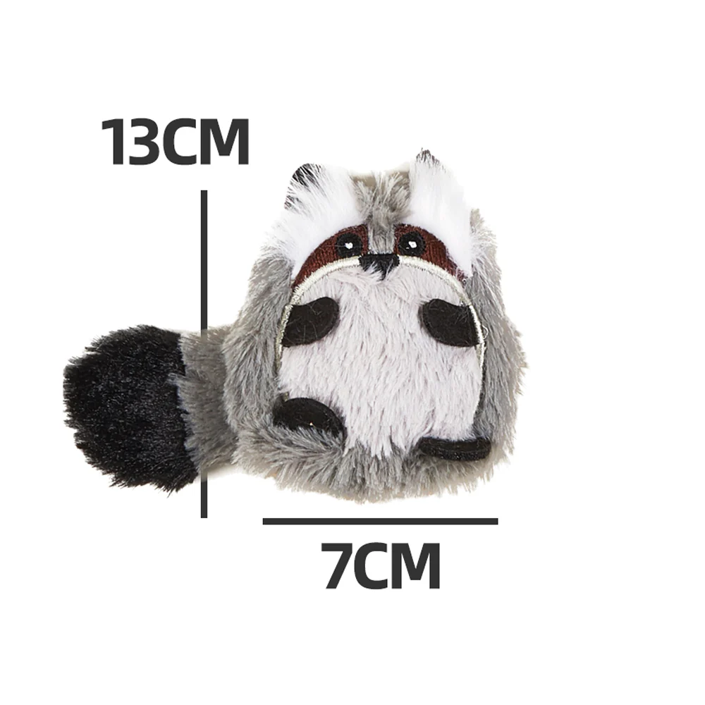 FOFOS Floppy Crinkle Raccoon Interactive Cat Toy - Image 2