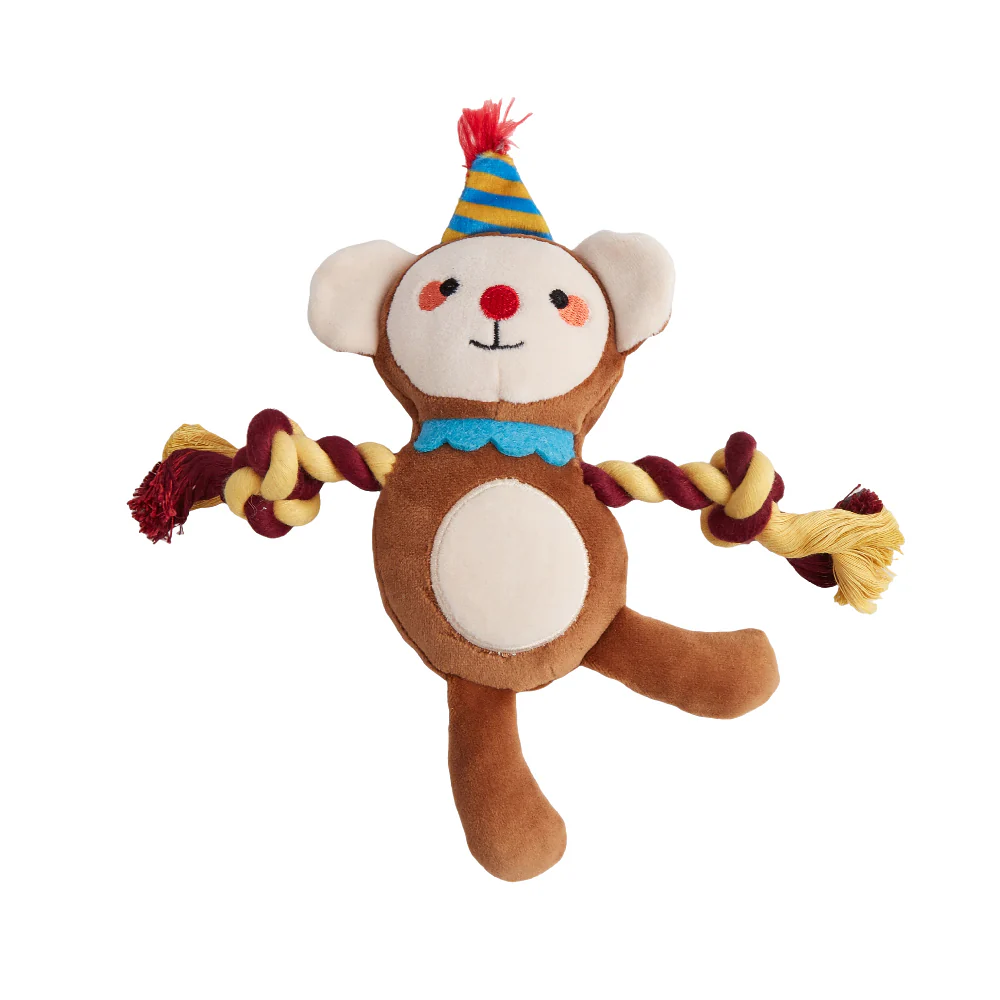 FOFOS Fluffy Monkey Puppy Toy - Image 2