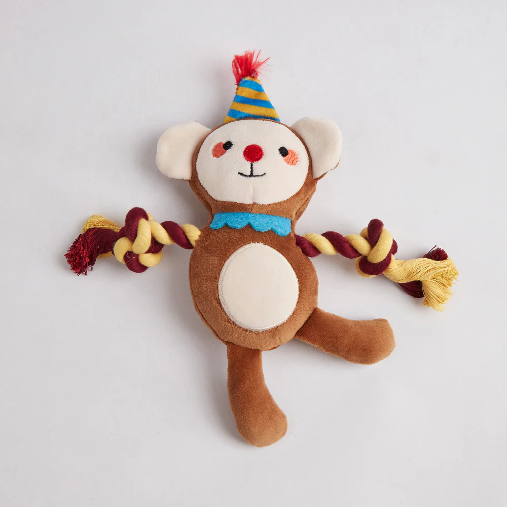 FOFOS Fluffy Monkey Puppy Toy - Image 5