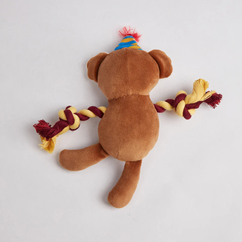 FOFOS Fluffy Monkey Puppy Toy - Image 6