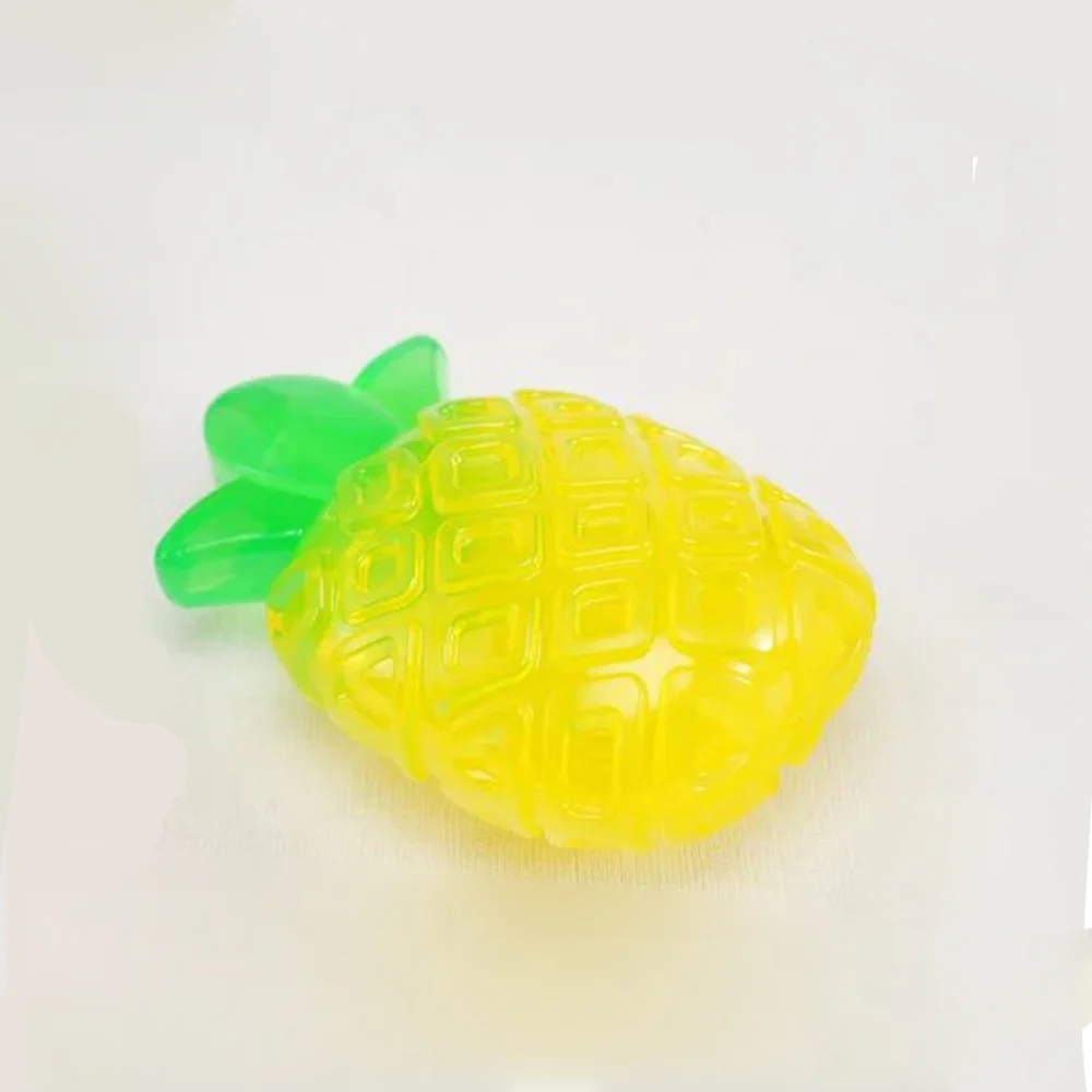 FOFOS Fruity-Bites Jelly Pineapple Strong TPR Squeaky Puppy Dog Chew Toy - Image 3