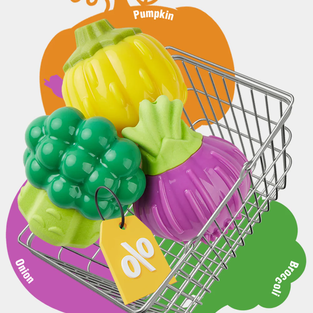FOFOS Giggling Vegi-Bites Dog Toy - Pumpkin - Image 8