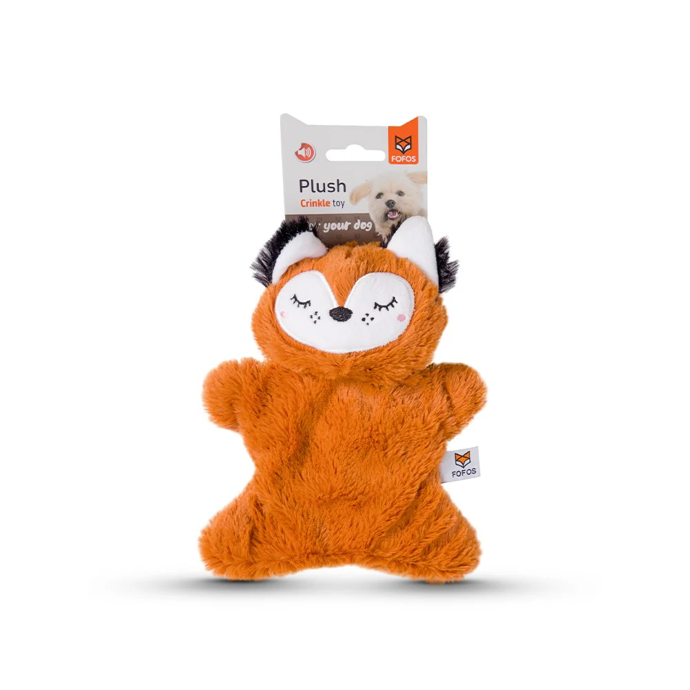 FOFOS Glove Bear Plush Crinkle Dog Toy