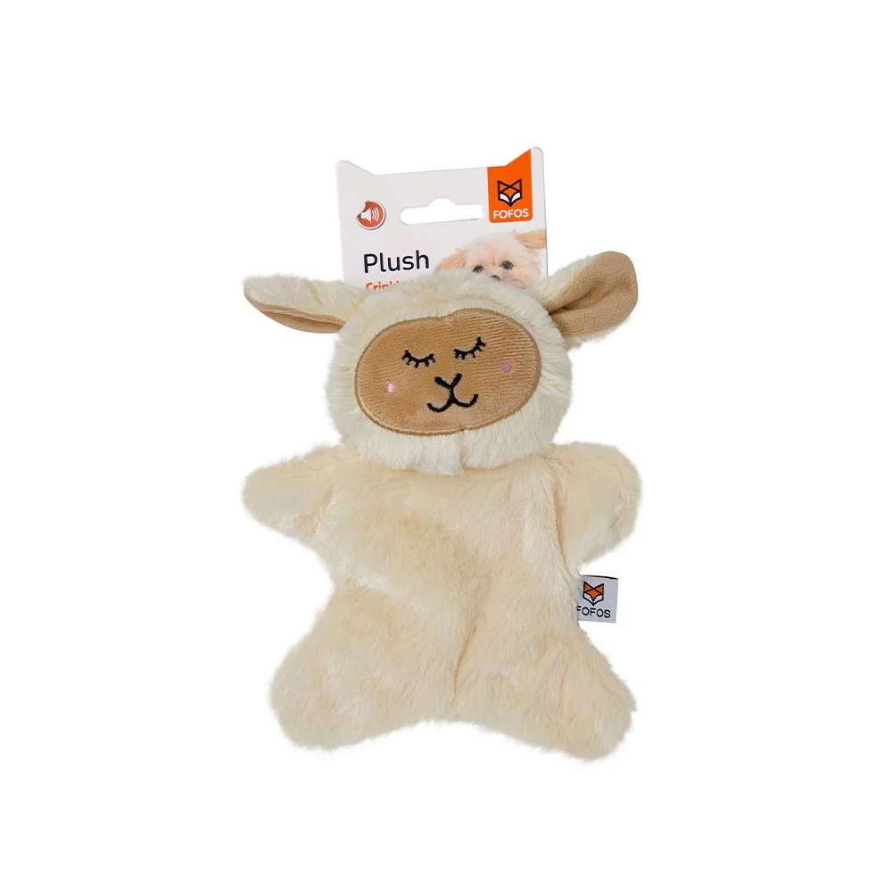 FOFOS Glove Sheep Plush Crinkle Dog Toy
