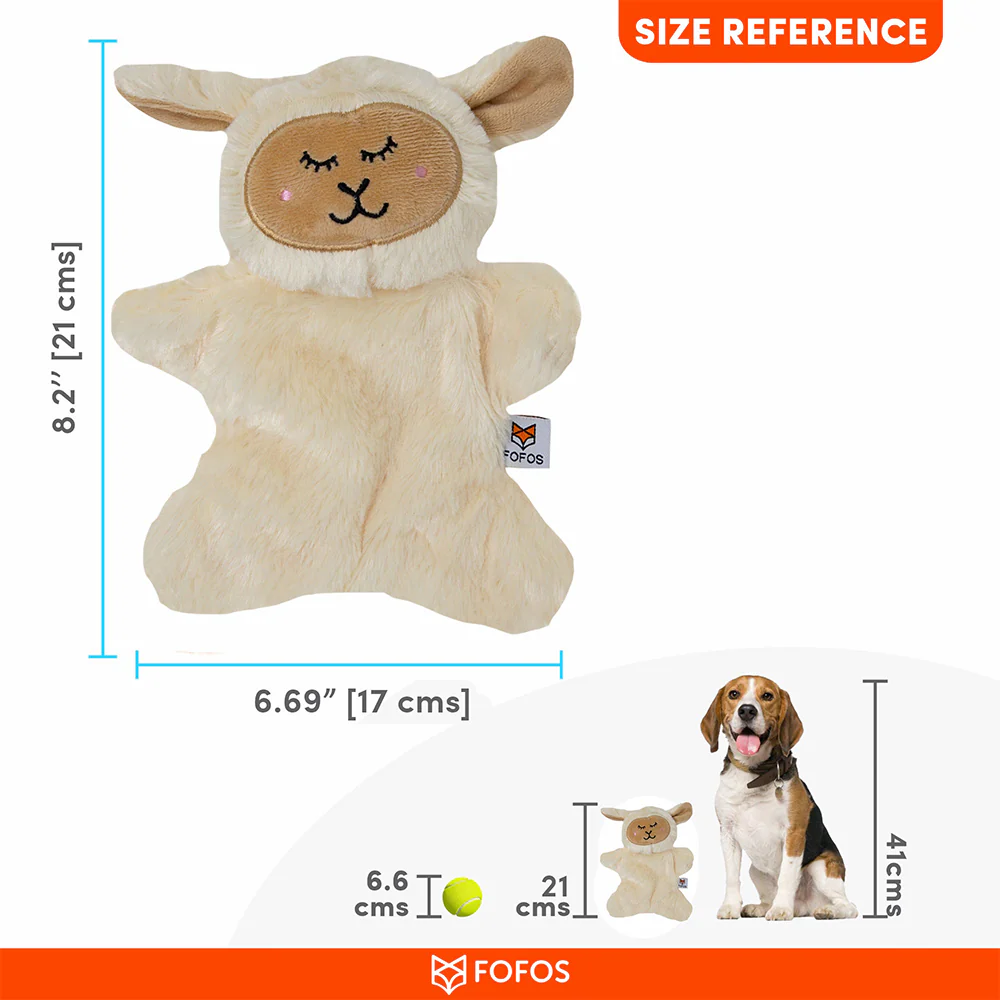 FOFOS Glove Sheep Plush Crinkle Dog Toy - Image 3