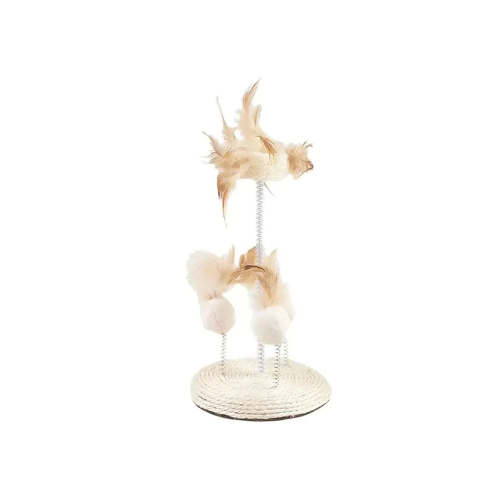 FOFOS Natural Wobbler Scratcher Cat Toy