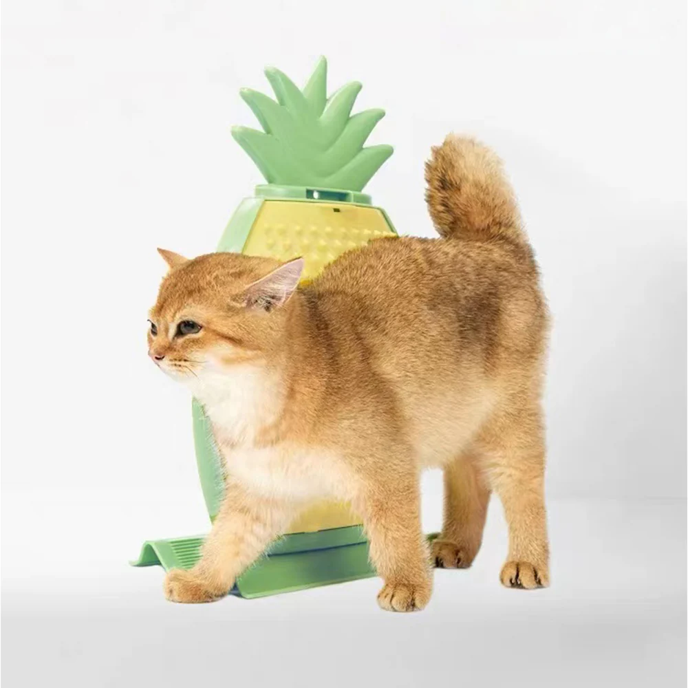 FOFOS Playtime Pineapple Kitty Comber Cat Self Groomer - Image 3