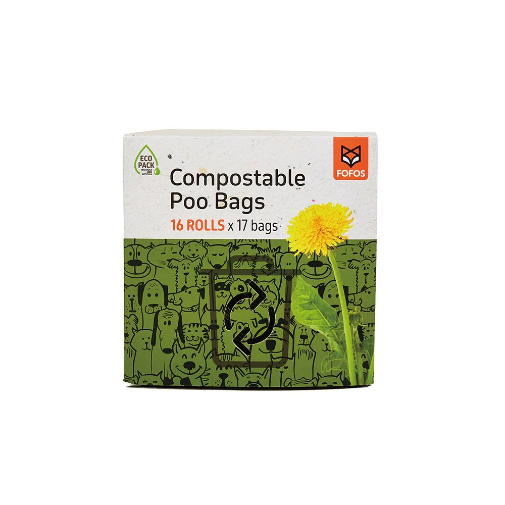 FOFOS Dog Poo Compostable Waste Bag 16 Rolls(272bags)