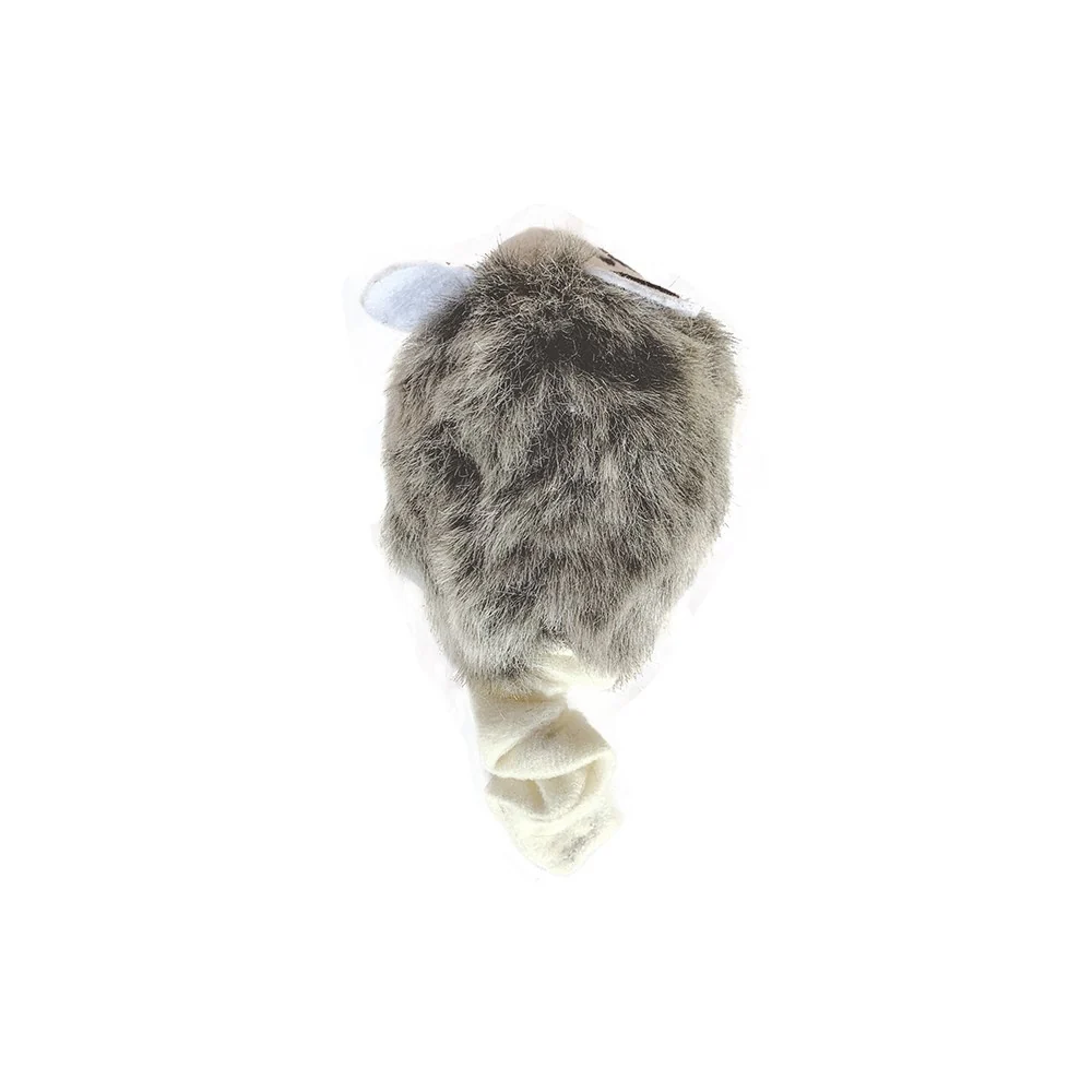 FOFOS Pull String & Sound Chip Grey Mouse Cat Interactive Toy