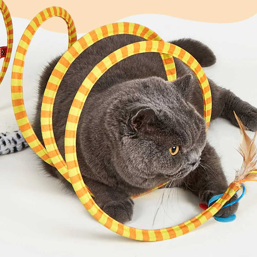 FOFOS Safari Spiral Tunnel Cat Toy - Image 3