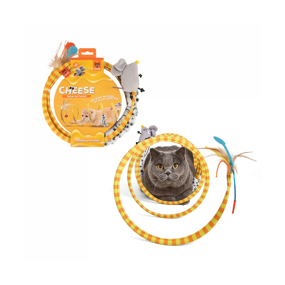 FOFOS Safari Spiral Tunnel Cat Toy - Image 4