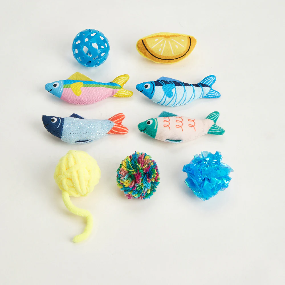 FOFOS Sardine Catnip Cat Toy - 9pcs - Image 8