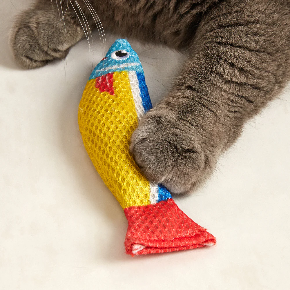 FOFOS Sardine Catnip Cat Toy - No.1 Fish 3pcs - Image 2