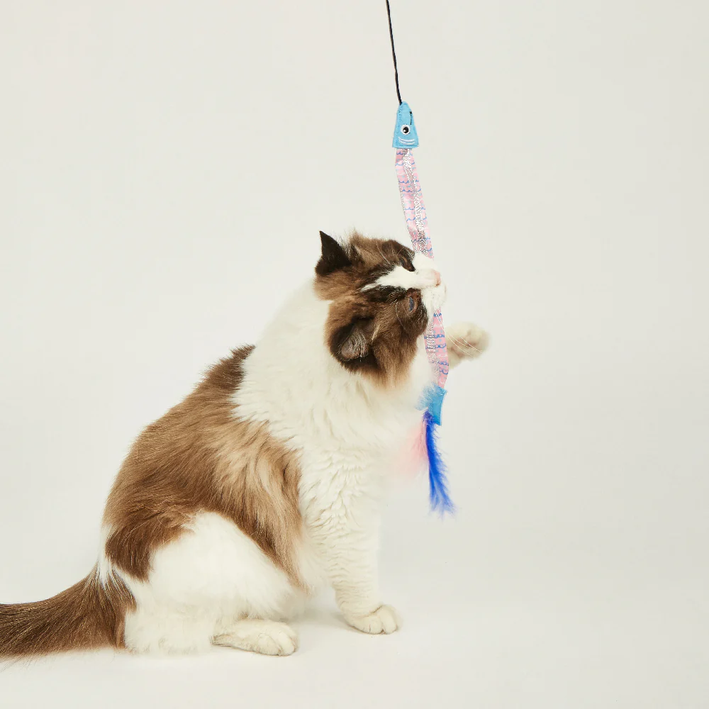 FOFOS Sardine Wand Cat Toy 2pcs - Image 3