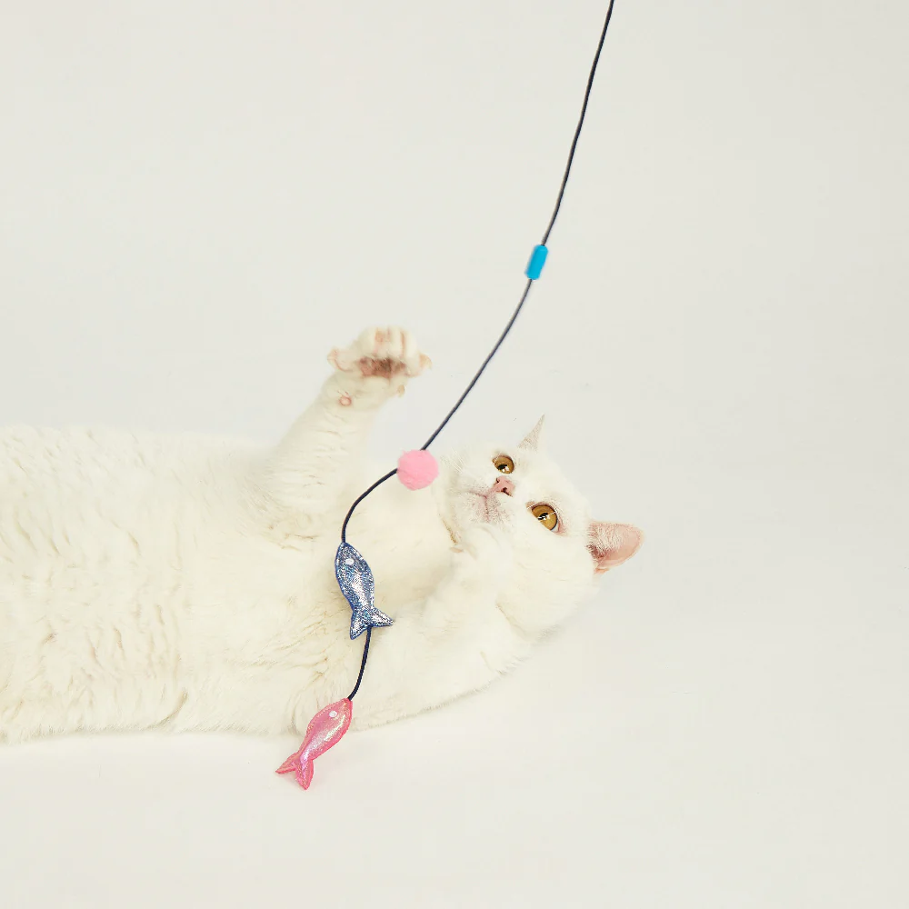 FOFOS Sardine Wand Cat Toy 2pcs - Image 4