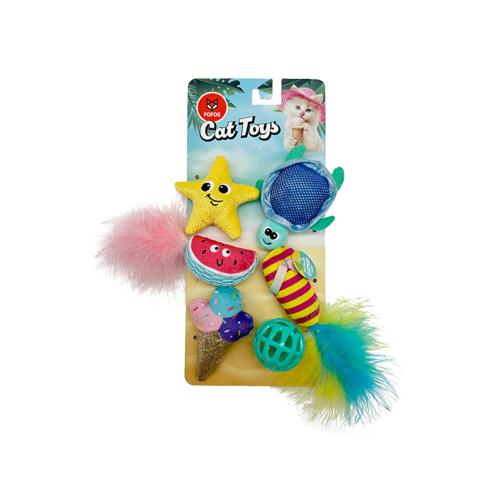 FOFOS Sealife Cat Toy - No.1 6pcs