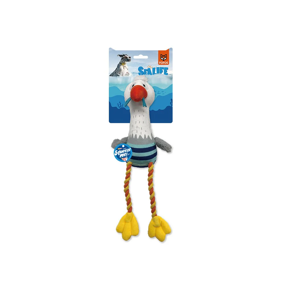 FOFOS Sealife Mew Plush Squeaky Dog Toy