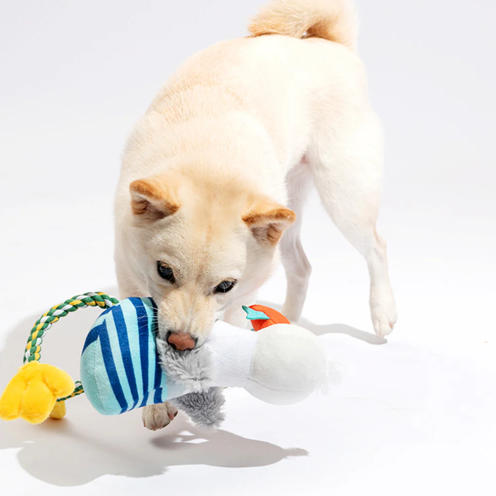 FOFOS Sealife Mew Plush Squeaky Dog Toy - Image 3