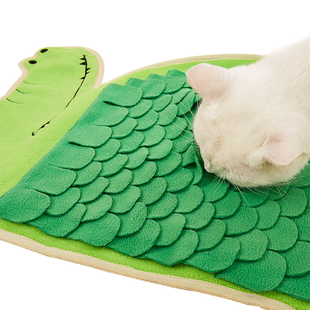 FOFOS Sniffing Mat Crocodile Treat Puzzle Dog Toy - Image 2