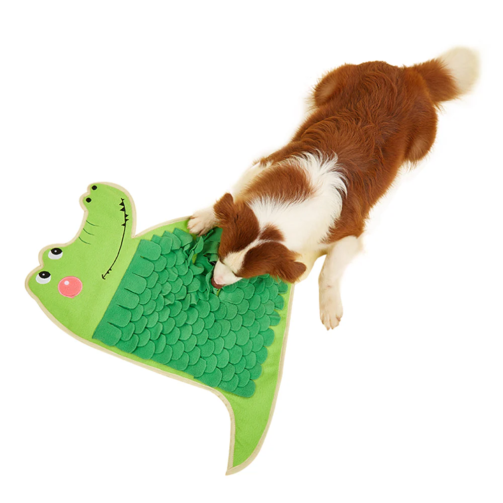 FOFOS Sniffing Mat Crocodile Treat Puzzle Dog Toy - Image 3