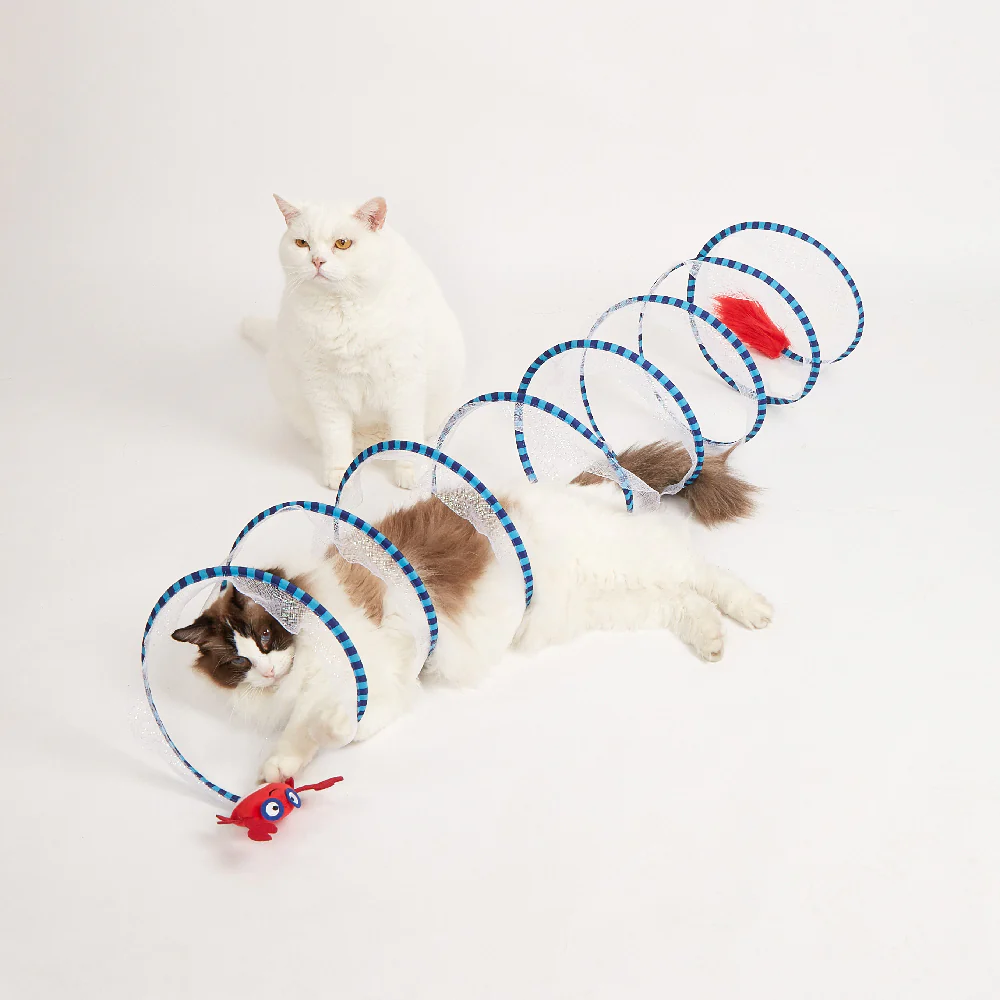 FOFOS Summer Crab Cat Tunnel Cat Toy - 110cm - Image 5