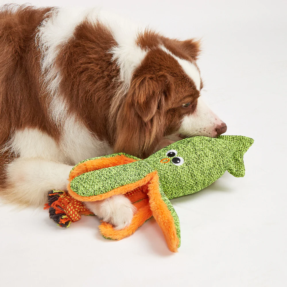 FOFOS Summer Green Octopus Plush Dog Toy - Image 2
