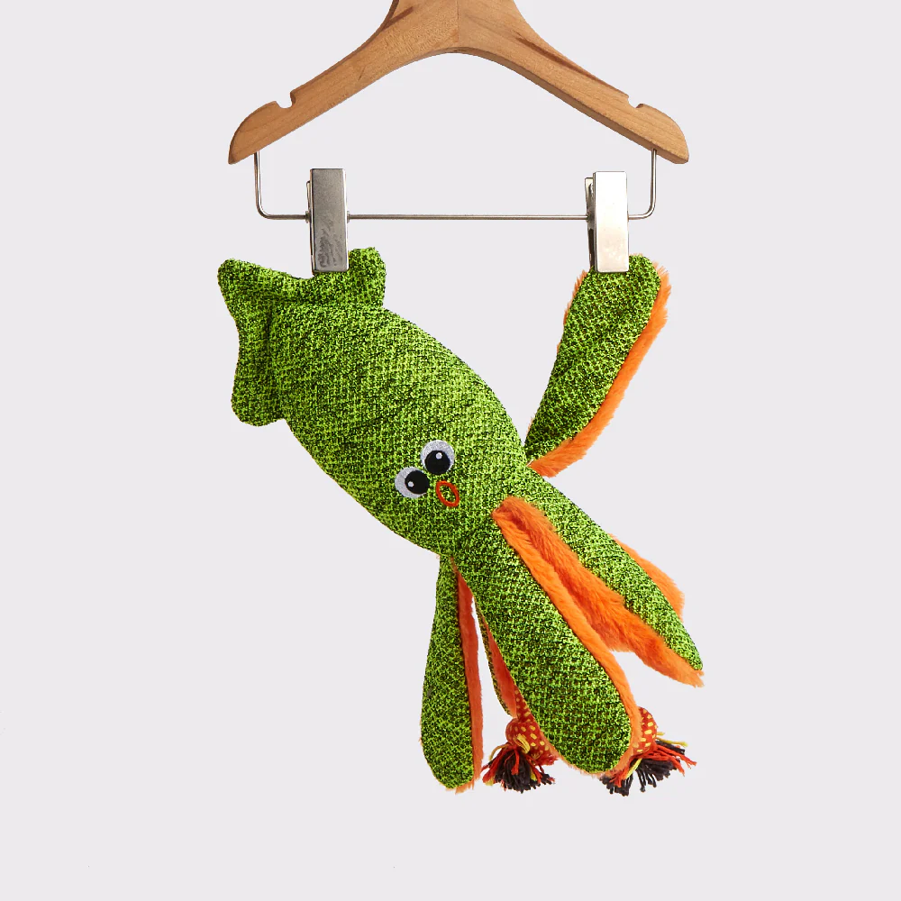 FOFOS Summer Green Octopus Plush Dog Toy - Image 9