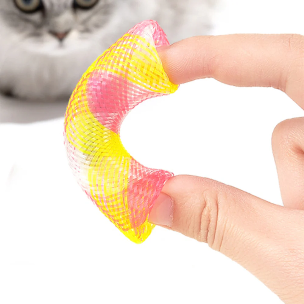 FOFOS Tube Spring Cat Toy 3pk - Image 3