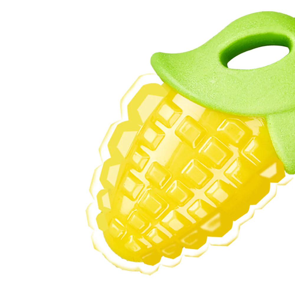FOFOS Vegi-Bites Corn Squeaky Dog Toy - Small - Image 2