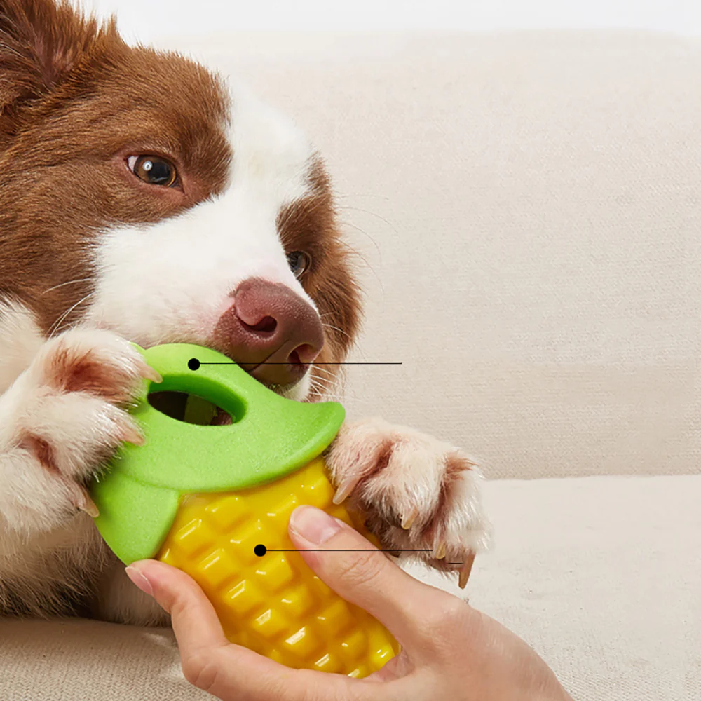 FOFOS Vegi-Bites Corn Squeaky Dog Toy - Small - Image 3