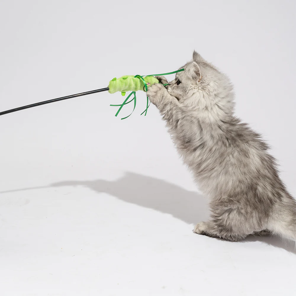 FOFOS Wand Moving Caterpillar Cat Teaser Toy - Image 3