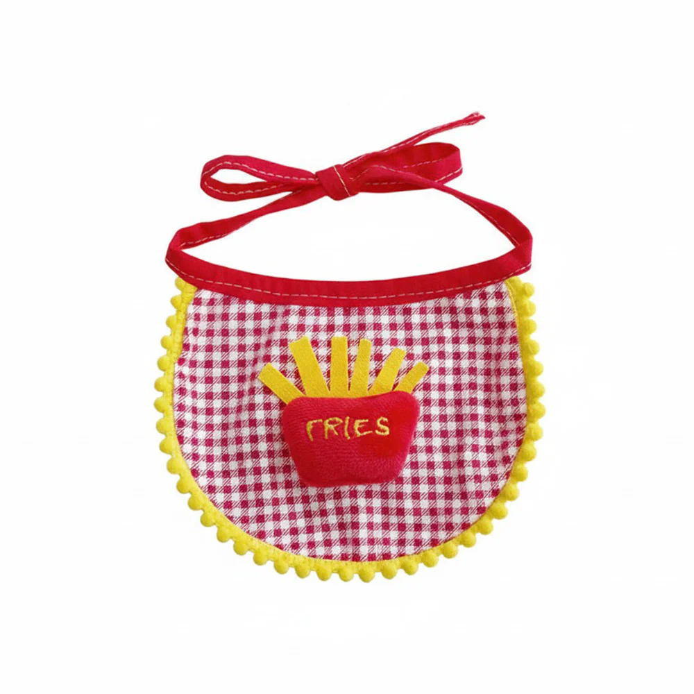 French Fries Pet Bandana Bib – Cute Drool Scarf - Image 3