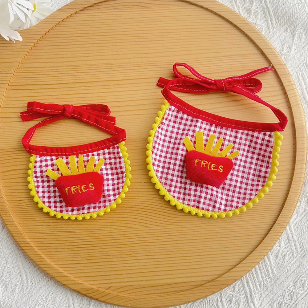 French Fries Pet Bandana Bib – Cute Drool Scarf - Image 4