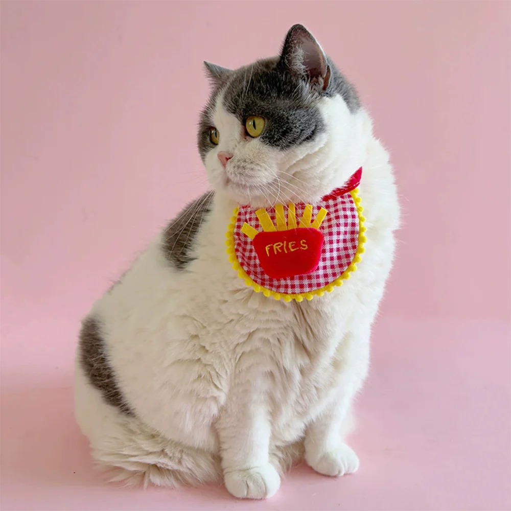 French Fries Pet Bandana Bib – Cute Drool Scarf - Image 5
